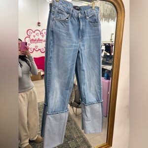 Mango Light Blue Straight Leg Jeans
